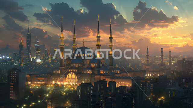 أماكن ومعالم اسلامية مقدسة، الفن الهندسي المعماري لبناء المساجد في المملكة العربية السعودية، القبب و المآذن على الطراز الإسلامي العصري الحديث, العباده والتقرب إلى الله