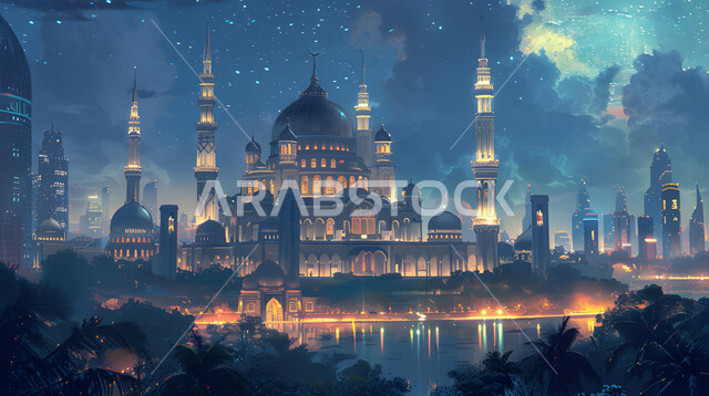 الفن الهندسي المعماري لبناء المساجد في المملكة العربية السعودية، القبب و المآذن على الطراز الإسلامي العصري الحديث, العباده والتقرب إلى الله، أماكن اسلامية مقدسة