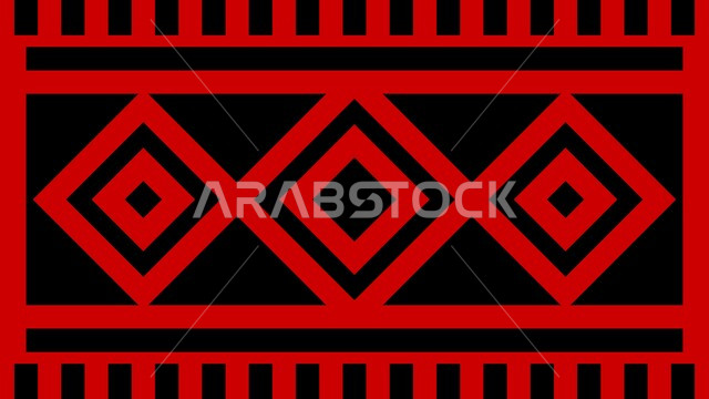  تصميم خليجي للنقوش العربيه الاصيله الملونة في المملكة العربيه السعودية, فنون حرفيه تقليديه تراثيه, التراث السعودي الشعبي لزخرفة السدو
