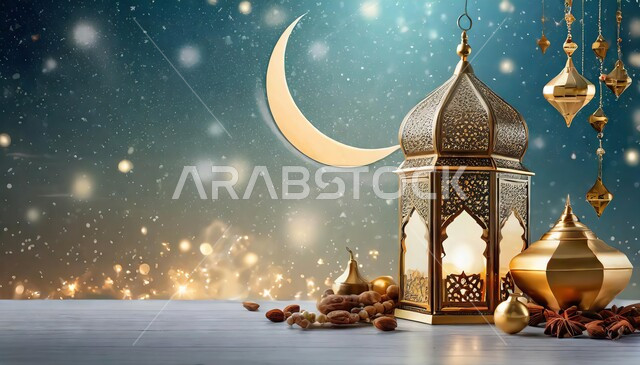 الفوانيس المعدنية المزخرفة المضيئة ,الضيافة في شهر الخير و الغفران ,ديكورات و زينة الاحتفال بالمناسبات الدينية، الاستعداد والتحضير لاستقبال شهر رمضان المبارك، مفهوم العبادة والطاعة والتقرب الى الله