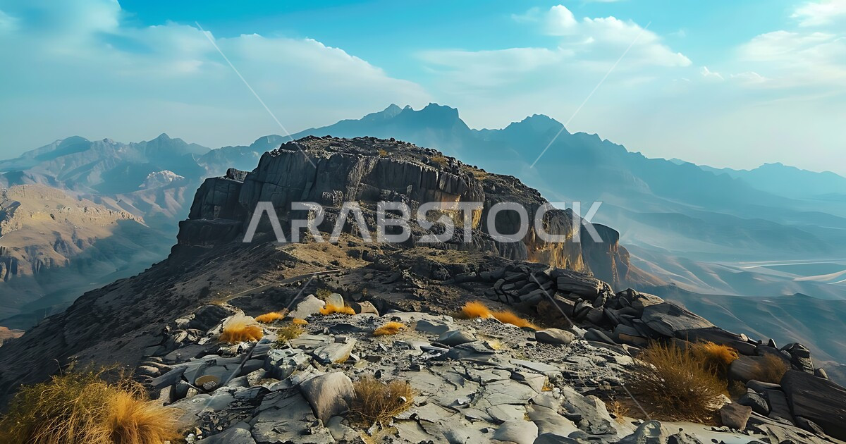 Arabian Ranges Photos Mountain peaks and heights in the city of Al-Ahsa, ancient historical ...