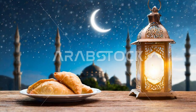 الفوانيس المعدنية المزخرفة المضيئة ,وجبات الفطور في شهر الخير و الغفران ,ديكورات و زينة الاحتفال بالمناسبات الدينية، الاستعداد والتحضير لاستقبال شهر رمضان المبارك، مفهوم العبادة والطاعة والتقرب الى الله