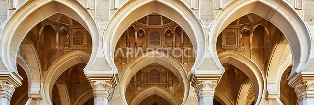 الأصالة والتراث والعراقة في المملكة العربية السعودية, الفن الهندسي المعماري على الطراز القديم, ديكورات وتصاميم وزخارف تراثية, صور مقربة للأقواس المزخرفة للعمارات الاسلامية الفاخرة