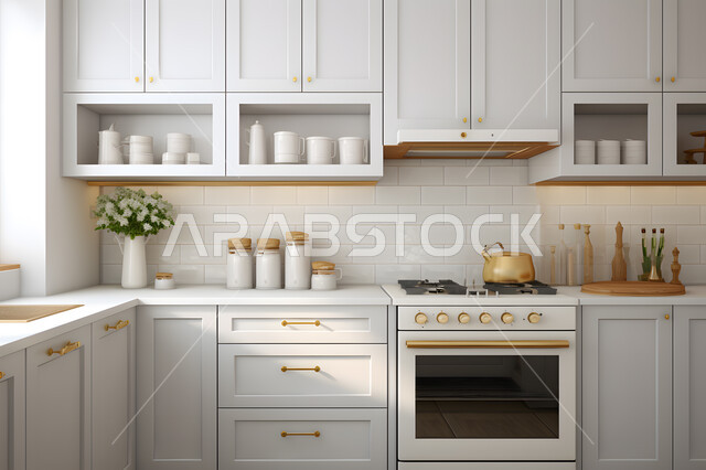 أدوات كهربائية متطورة بتقنيات عالية، استخدام الطراز الفني الانيق في الأثاث المنزلي، مطبخ بديكورات داخلية عصرية فاخرة، فنون الهندسة المعمارية المتميزة الحديثة، شقق وفلل سكنية راقية في السعودية