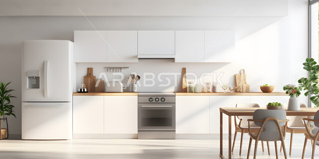 أدوات كهربائية متطورة بتقنيات عالية، استخدام الطراز الفني الانيق في الأثاث المنزلي، مطبخ بديكورات داخلية عصرية فاخرة، فنون الهندسة المعمارية المتميزة الحديثة، شقق وفلل سكنية راقية في السعودية