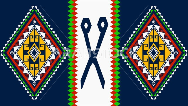  تصاميم شعبية للنقوش العربيه الاصيله الملونة في المملكة العربيه السعودية، التراث السعودي الشعبي لزخرفة السدو بأشكال هندسية، الفن التراثي الحرفي التقليدي