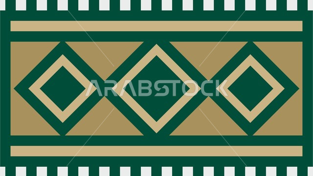  تصميم سعودي للنقوش العربيه الاصيله الملونة في المملكة العربيه السعودية, التراث السعودي الشعبي لزخرفة السدو بأشكال هندسية، الفن التراثي الحرفي التقليدي