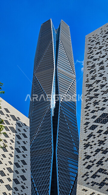 الفن الهندسي المعماري لناطحات السحاب، صورة مقربة مركز الملك عبد الله المالي (كافد)، أبراج مالية ومنشآت اقتصادية في مدينة الرياض، النمو والتطور العمراني في المملكة العربية السعودية، معالم و أماكن المشهورة