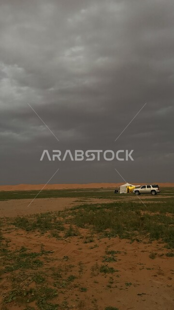 مناطق التنزه وقضاء أوقات ممتعة، منظر السماء الملبدة بالغيوم، منظر النباتات والاعشاب، مدن وأماكن سياحية في المملكة العربية السعودية، الأراضي والمساحات الخضراء الواسعة، خلفية الطبيعه