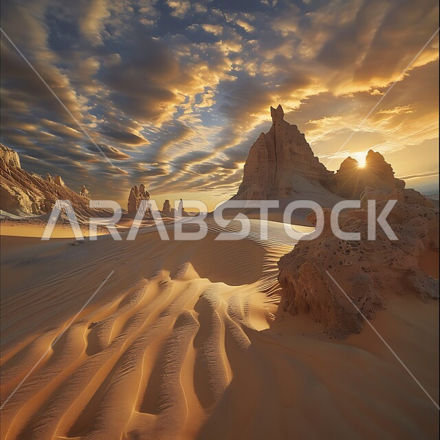 منظر السماء المليئة بالغيوم والسحب البيضاء, مناطق السياحة وقضاء الوقت الممتع, أماكن الرحلات والمغامرات السياحية في الصحاري السعودية, التكوينات والتشكيلات الصخرية في المناطق الصحراوية, التضاريس في القمم والمرتفعات الجبلية