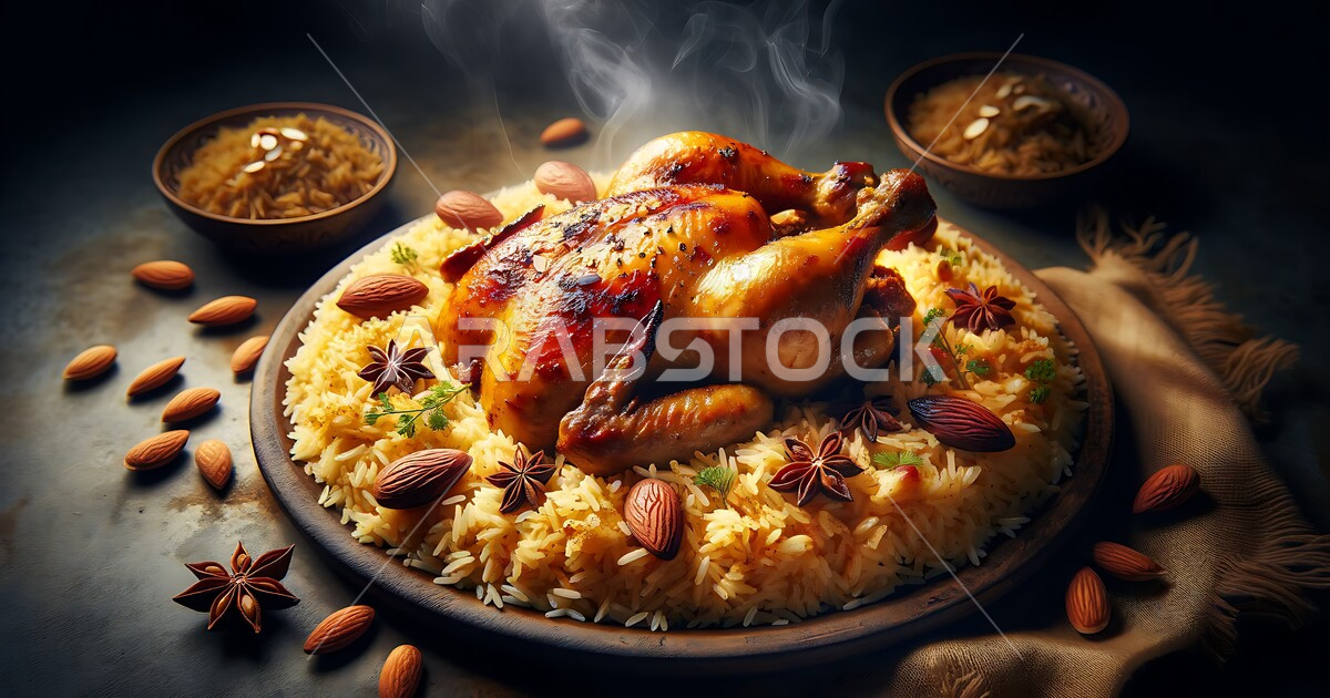 The art of preparing and serving dishes, popular traditional Arabic ...