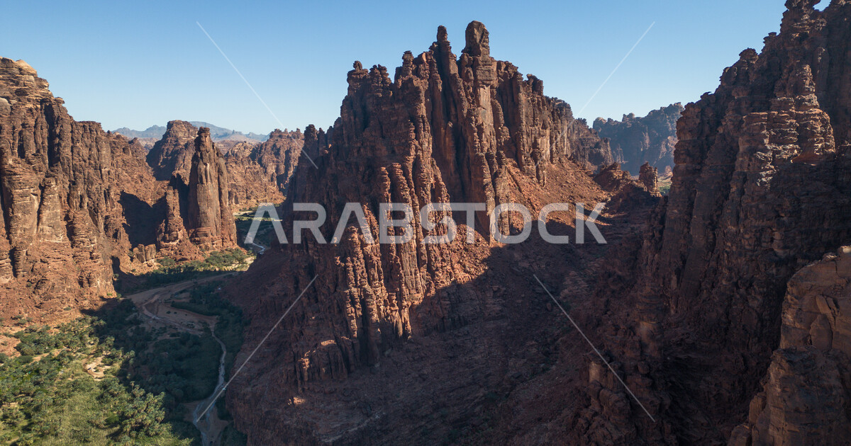 Arabian Ranges Photos Rock formations and mountain valleys in famous historical ...