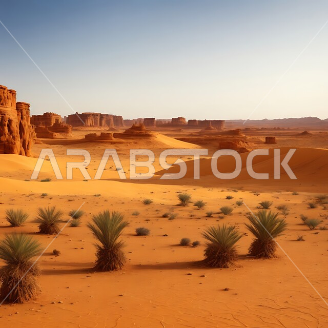 نمو النباتات والأعشاب البرية, مناطق السياحة وقضاء الوقت الممتع, أماكن الرحلات والمغامرات السياحية في الصحاري السعودية, التكوينات والتشكيلات الصخرية في المناطق الصحراوية، التضاريس في القمم والمرتفعات الجبلية, خلفية الطبيعة