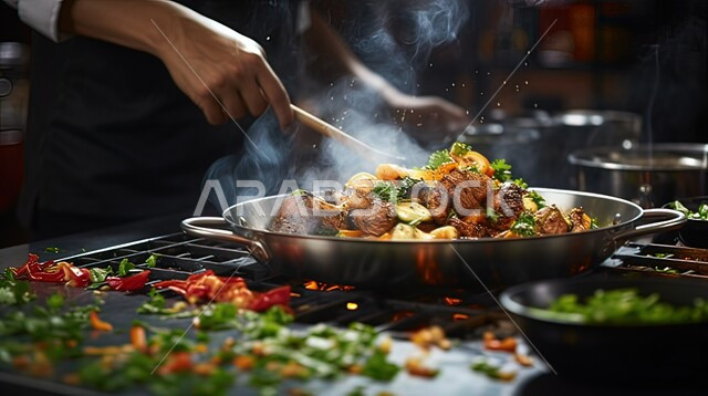 أطعمة ومأكولات شرقية لذيذة، اعداد وتحضير الطعام في مطابخ و مطاعم ...