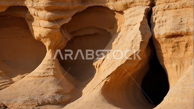 الكهوف والتجاويف الأرضية والفجوات الفارغة، معالم اثرية تاريخية قديمة، مدن وأماكن سياحية، المناظر لطبيعية في المملكة العربية السعودية، صخور باشكال مميزة وفريدة، التكوينات والتشكيلات الصخرية الرسوبية، جذب واستقطاب السياح من انحاء العالم