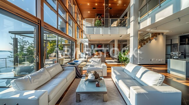  اختيار الألوان المناسبة والتنسيق بين الأثاث والإكسسوارات، استخدام المفروشات ذو التصاميم العصرية، تصميم داخلي حديث لشقة سكنية، التصاميم والديكورات الداخلية لغرفة معيشة بأثاث منزلي راقي