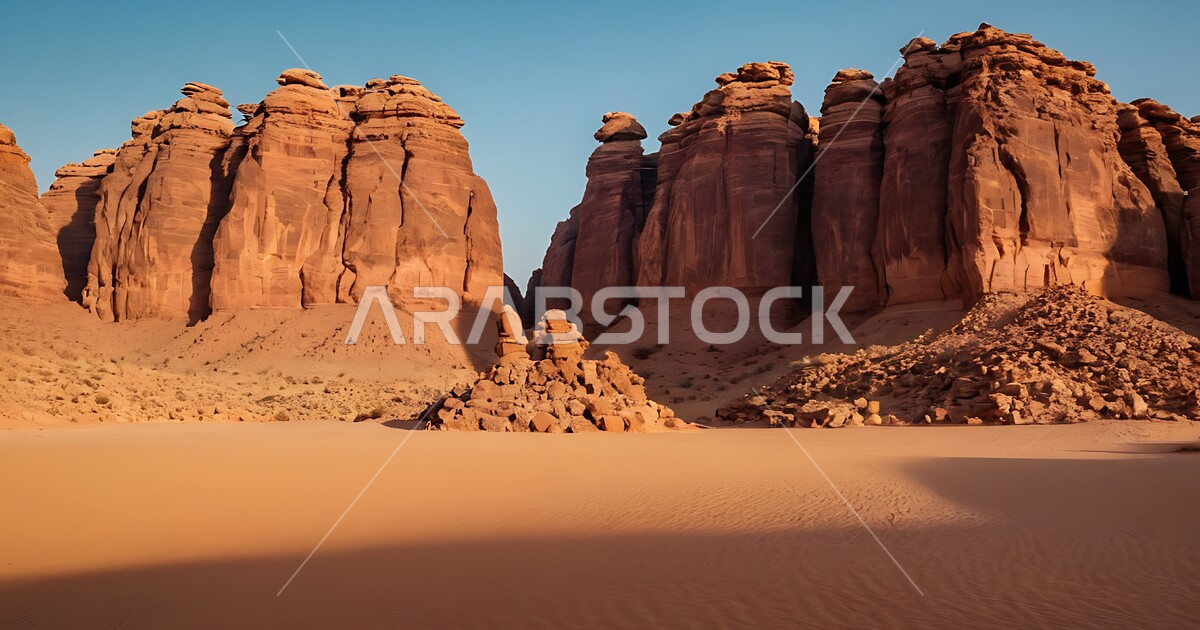 Arabian Ranges Photos Famous tourist places in the Kingdom of Saudi Arabia, desert natural ...