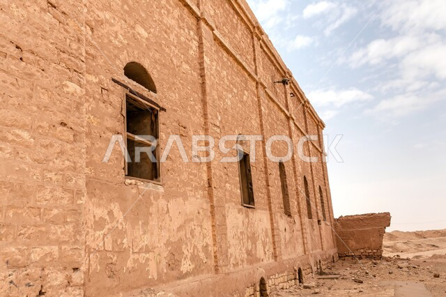 محطة تجميع ومعالجة مياه الأمطار، المباني الطينية المهجورة والمتهالكة في خفس دغرة، المناطق الأثرية في مدينة الرياض بالمملكة العربية السعودية
