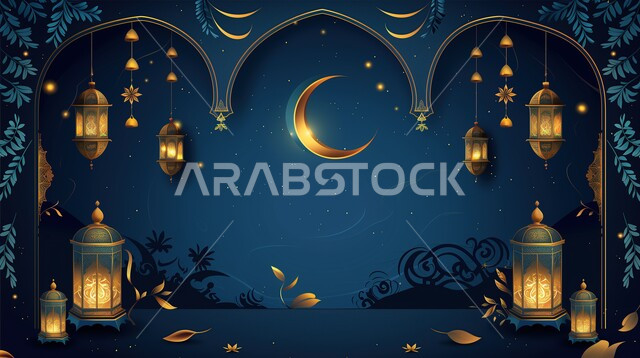 الاحتفال بالمناسبات والأعياد الدينية الاسلامية، ديكورات وزينة رمضان المبارك, فوانيس معدنية تقليدية مضيئة مزخرفة، العادات والتقاليد لاستقبال الشهر المبارك في المملكة العربية السعودية, البهجة بقدوم شهر الخير