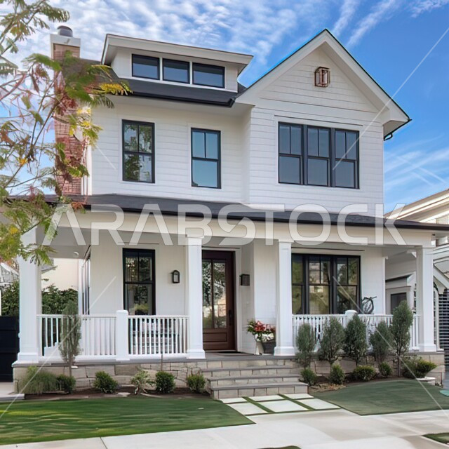  تصاميم عصرية مميزة للمجمع الخارجي، شقق و فلل سكنية فاخرة في السعودية، الفنون الهندسية المعمارية على الطراز الحديث والانيق، الاهتمام في زراعه الاشجار والنباتات الخضراء في حديقة مجمع سكني فاخر