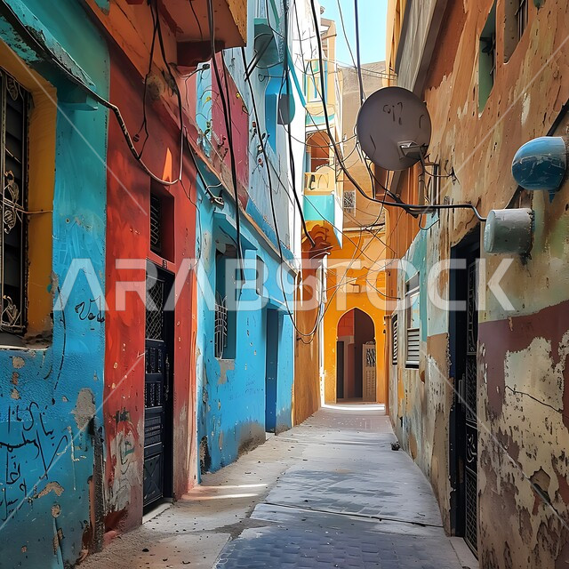 معالم وأماكن تراثية تاريخية مشهورة, قضاء الوقت الممتع بالتجول في المناطق السياحية, الفن الهندسي المعماري على الطراز القديم, الأحياء الملونة والأزقة الضيقة في مدينة جدة في المملكة العربية السعودية