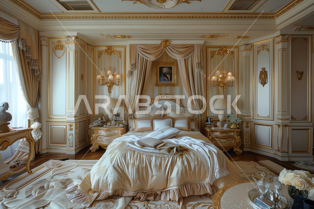 غرفة نوم بأثاث مريح وأنيق بالوان هادئة، فنون الهندسة المعمارية والديكور المتطور، شقق وفلل سكنية فاخرة في السعودية، فنادق ومنتجعات حديثة في المملكة، ديكورات كلاسيكية وتصاميم داخلية بأسلوب عصري