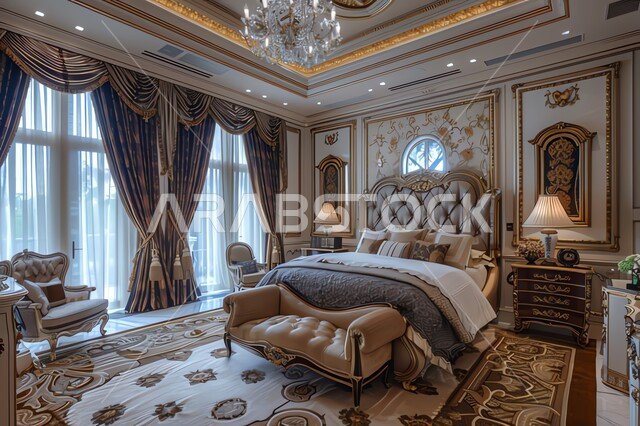 ديكورات كلاسيكية وتصاميم داخلية بأسلوب عصري، غرفة نوم بأثاث مريح وأنيق بالوان هادئة، فنون الهندسة المعمارية والديكور المتطور، شقق وفلل سكنية فاخرة في السعودية، فنادق ومنتجعات حديثة في المملكة