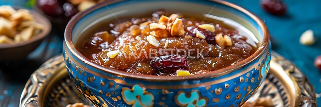 طبق من الحلوى التقليدية ذات النكهة الغنية مزينة بالمكسرات، فن اعداد وتقديم الأطباق، المأكولات العربية التقليدية الشعبية، حلويات من المطبخ السعودي، وصفات طعام لذيذة، تقديم الحلا في المناسبات والأعياد