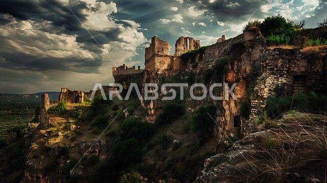 حصون الممالك السابقة المشيدة من الحجار، المناظر الطبيعية المتميزة, القصور والقلاع الاسطورية التاريخية والتراثية, التكوينات والتشكيلات الحجرية، المعالم الأثرية القديمة، الفن الهندسي المعماري على الطراز القديم