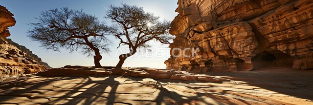 انعكاس ظلال الاشجار على الصخور الجبلية، سلسلة الجبال والتكوينات والتشكلات الصخرية في المناطق الصحراوية، الكثبان الرملية والوديان في البراري، اماكن سياحية مشهورة في المملكة العربية السعودية، المحميات الطبيعية الصحراوية