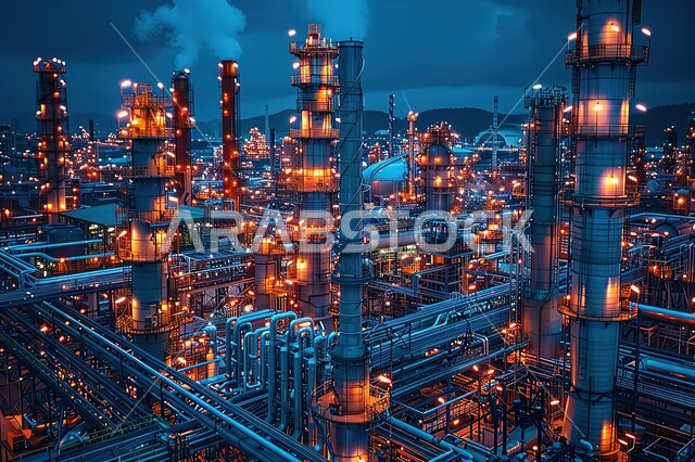 صناعات ومشاريع بيتروكيماوية، مستودعات ضخمة و كبيرة، هندسات ومعدات صناعية, مصانع ومعامل المملكة العربية السعودية في الشروق، مصنع تكرير النفط والغاز، مصفاة دخان المعامل
