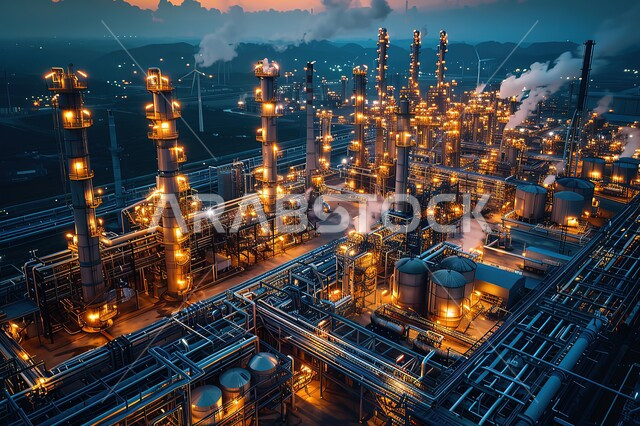 مستودعات ضخمة و كبيرة، صناعات ومشاريع بيتروكيماوية,  هندسات ومعدات صناعية, مصانع ومعامل المملكة العربية السعودية في الشروق، مصنع تكرير النفط والغاز، مصفاة دخان المعامل