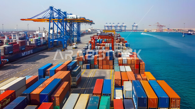 موانئ شحن البضائع و الحاويات التجارية، استيراد وتصدير البضاعة في المملكة العربية السعودية, الاقتصاد البحري لنقل واستلام كونتينرات التخزين, تجارة السلع والمنتجات المحلية عبر السفن في البحار 