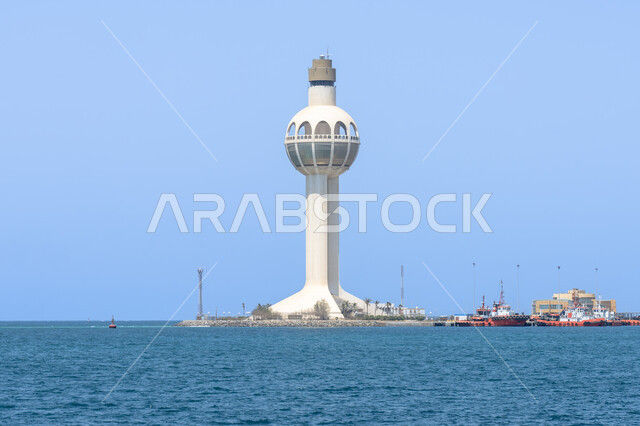 الفن الهندسي المعماري لفنار ميناء جدة على شاطئ  البحر الاحمر، الواجهة البحرية في المملكة العربية السعودية، الميناء الإسلامي المشهورة، الأماكن والمعالم السياحية، رؤية مستقبلية 2030 