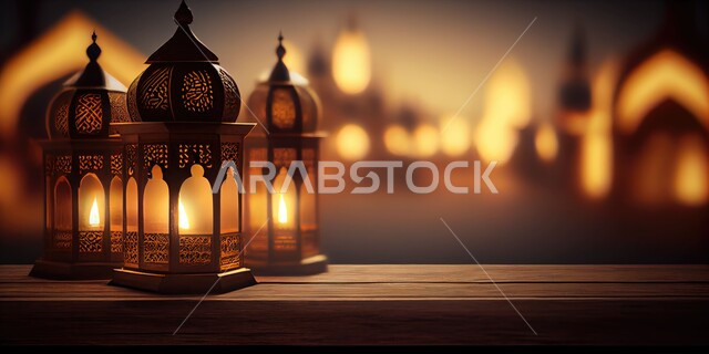 أجواء رمضانية وروحانية إسلامية، فانوس عربي معدني مزخرف مضيء، العادات والتقاليد العربية في زينة الأعياد والمناسبات الدينية، فوانيس وتحف وديكورات تقليدية للاحتفال بقدوم شهر رمضان المبارك