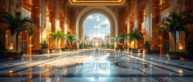 الاهتمام بزراعة ورعاية نباتات الزينة المنزلية، الفن الهندسي المعماري للمباني على الطراز الاسلامي، التصاميم والديكورات الداخلية الأنيقة، النوافذ والواجهات الزجاجية