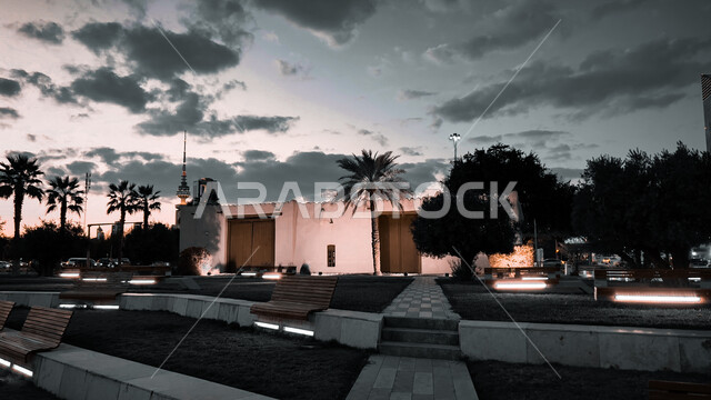  الحدائق والمنتزهات العامة في دولة الكويت، حديقة الشهيد في منطقة الكويت الثقافية الوطنية الجديدة، أماكن ومناطق عائلية للتنزه والترفيه والمتعة، ممرات المشي والتجول ومنظر المروج الخضراء والأشجار والبيئة الطبيعية