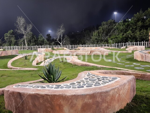 منتزه غابة رغدان في مدينة الباحة، الاهتمام بإنارة إضاءة الحدائق العامة، التشجير وزراعة النباتات الخضراء في مدن المملكة العربية السعودية، أماكن طبيعية عائلية ترفيهية، قضاء وقت ممتع في الطبيعة والهواء الطلق