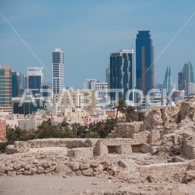 الفن الهندسي المعماري للأبراج وناطحات السحاب و المنشآت السكنية على الطراز الحديث، التقدم والتطور العمراني للمباني في مملكة البحرين، آثار المعالم الأثرية الحدرية القديمة، الاهتمام بزراعة أشجار النخيل الخضراء