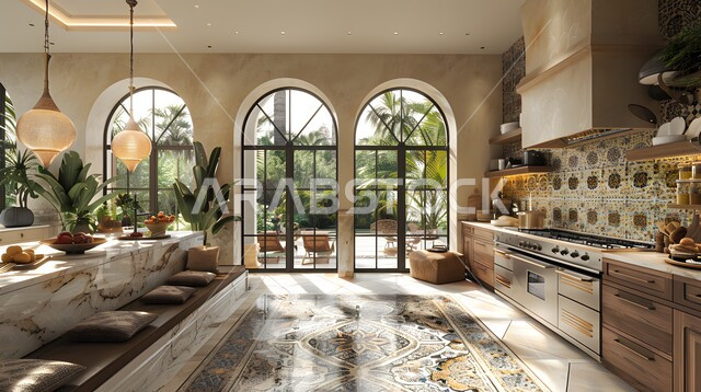 شقق وفلل سكنية في السعودية، فنون الهندسة المعمارية المتميزة الحديثة، الديكورات المتميزة للمطابخ الفاخرة في المملكة العربية السعودية، استخدام الطراز الفني الراقي في الأثاث المنزلي