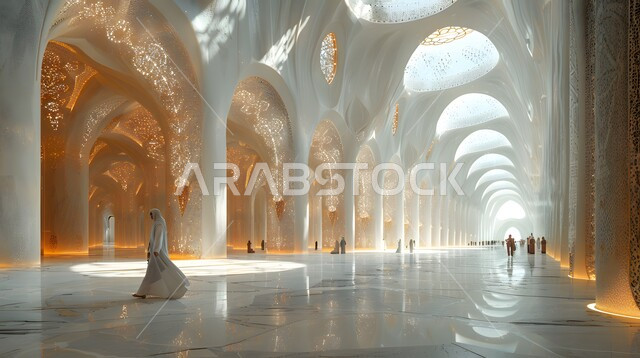 ديكورات من الجبس والرخام الابيض، زخارف كلاسيكيه محفره في الاعمده والاسقف في المداخل والساحات الخارجيه، تصميم داخلي لقصر فاخر