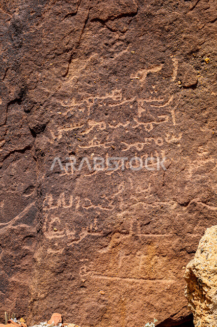 المنحوتات العربية التاريخية، رسوم وكتابات صخرية، نقوش من الحضارات النبطية واللحيانية و الدادانية على الصخور في منطقة العلا وجبل دادان، الحفاظ على ثقافة وتاريخ الأجداد، نقش أثري يعود لعصور قديمة في المملكة العربية السعودية