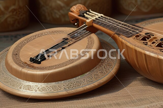 آلة المندولين الخشبية الموسيقية الشعبية، فنون العزف على الآلات الوترية الايقاعية، مواهب فنية وأنشطة ترفيهية في المملكة العربية السعودية، تقديم العروض المسرحية على التراث الشعبي العربي القديم