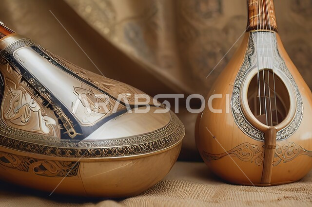 فنون العزف على الآلات الوترية الايقاعية، آلة المندولين الخشبية الموسيقية الشعبية، مواهب فنية وأنشطة ترفيهية في المملكة العربية السعودية، تقديم العروض المسرحية على التراث الشعبي العربي القديم