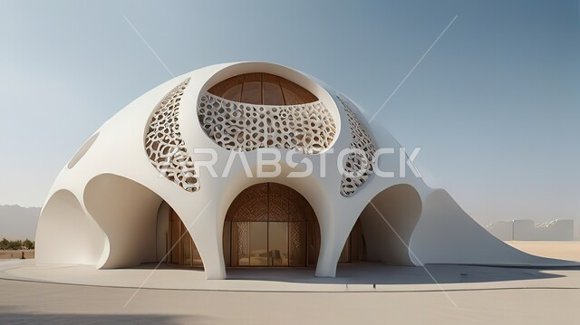تصميم معماري خارجي متميز, مبنى على الطراز العصري الحديث, الهندسه المعماريه المتقدمه للشقق والفلل السكنية في المملكة العربية السعودية، الزخارف والنقوش والديكورات الفاخرة