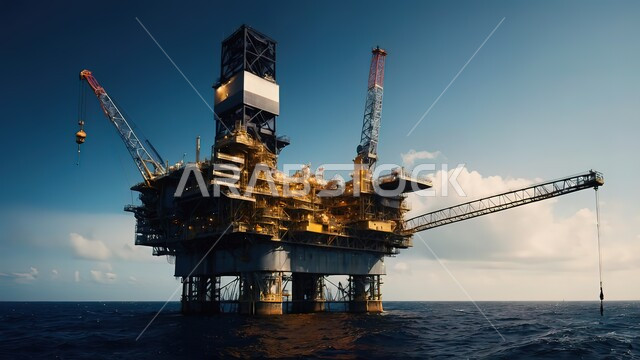مصانع ومعامل المملكة العربية السعودية، مستودعات ضخمة و كبيرة، صناعات ومشاريع بيتروكيماوية، هندسات ومعدات صناعية, مصنع تكرير النفط والغاز وسط البحر، مصفاة دخان المعامل