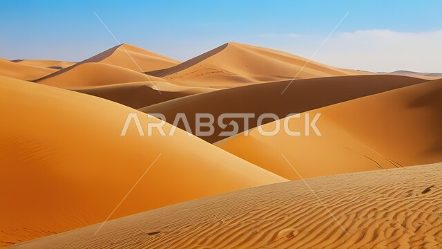 الهضاب و التلال والرمال الذهبية الناعمة في البراري، التكوينات والتشكلات الرملية في صحراء عمان القديمة، مناطق البادية والبيئة الطبيعية الصحراوية، الأماكن والمعالم السياحية المشهورة