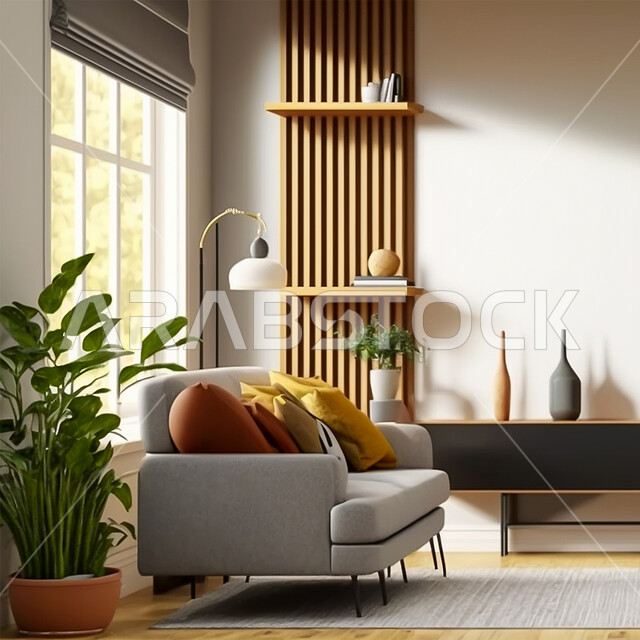 Coordinating furniture and accessories and choosing appropriate colors, residential apartments and villas with luxurious decor, planting and caring for home ornamental plants, interior designs for living rooms, using furnishings with modern designs.