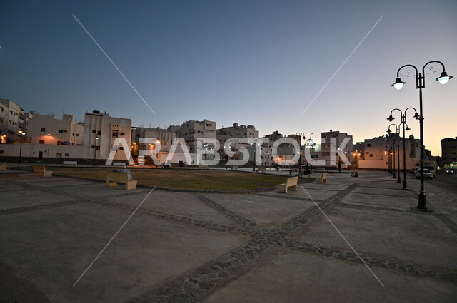  التصميم الهندسي المعماري لطرق وشوارع المدينة المنورة  في الليل، المباني والابراح الفندقية، معالم وأماكن سياحية مشهورة في المملكة العربية السعودية