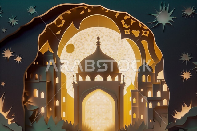 رسومات وأشكال هندسية إسلامية، النمط العربي الإسلامي، تصاميم إسلامية باللون الوردي، زينة الاعياد والمناسبات الدينية، الديكورات والتصاميم الهندسية المميزة في رمضان المبارك، العبادة والتقرب إلى الله، الديكورات والتصاميم الهندسية لقبب المساجد
